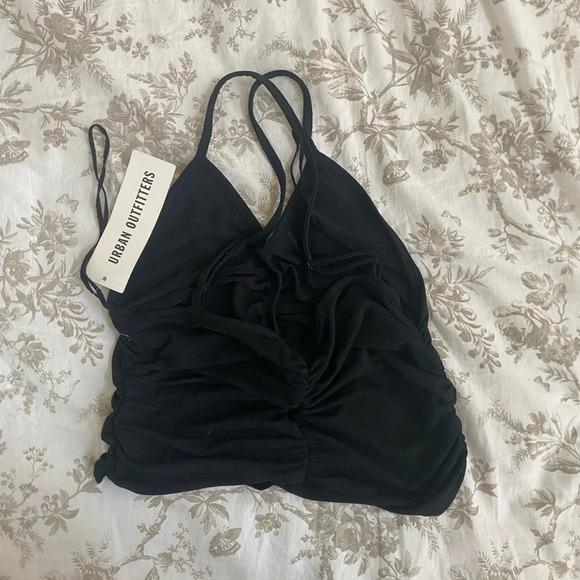 Urban Outfitters Ruched Cross Back Top - Picture 3 of 3